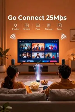 GoInternet Go Connect 25Mbps - Powered by Logon Broadband - Jazz FTTH Package Karachi, Lahore, Hyderabad, Multan